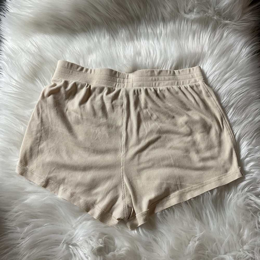 Free People Cozy Does It Shorts in Cream - Picture 11 of 13